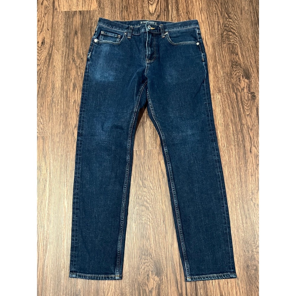 Everlane Uniform Slim 4-Way Stretch Organic Jeans Dark Wash 33x32